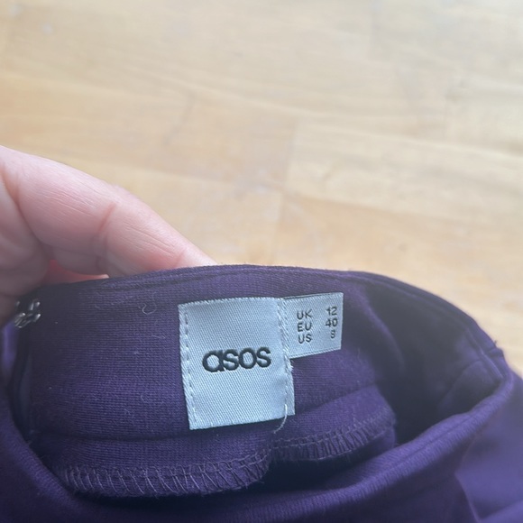 Purple pleated skirt - Picture 3 of 7